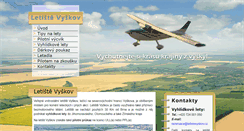 Desktop Screenshot of letistevyskov.cz